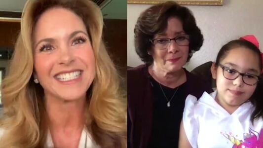 En su regreso a TeletonUSA, Lucero conecta de corazón con Alenni y su bisabuela Marcela